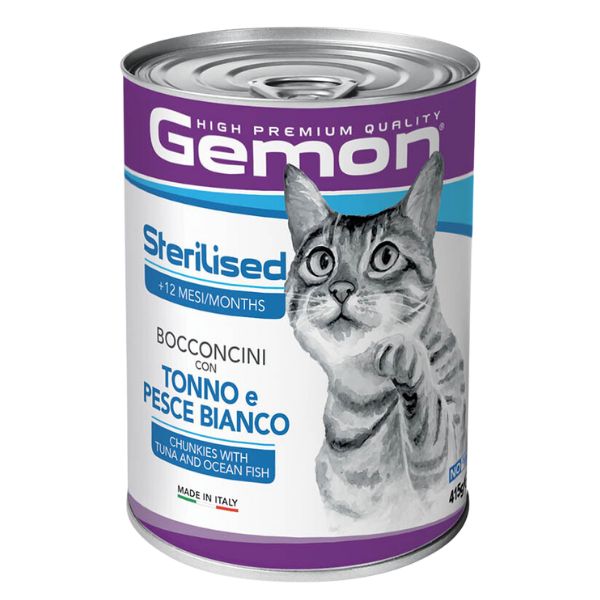 GEMON STERILISED TONNO E PESCE BIANCO 415GR.