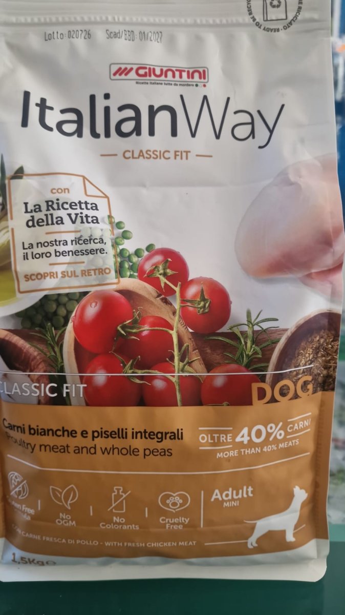 ITALIAN WAY SACCO 1,5KG CARNI BIANCHE ADULTO