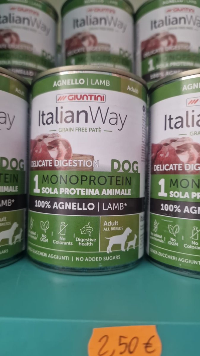 ITALIAN WAY MONOPROTEICO AGNELLO SCATOLETTA 400GR - immagine 3