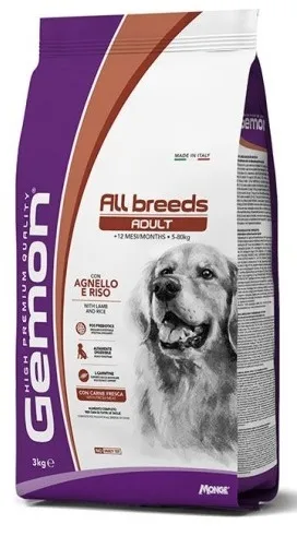 GEMON ALL BREEDS ADULT 5-80KG AGNELLO E RISO 15KG - immagine 3